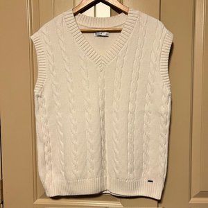 Women's cream Hollister oversize vest, Small